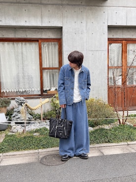 「SunKu（サンク）のアイテム」を使った、mikiさん（メンズ・178cm）の秋コーディネート