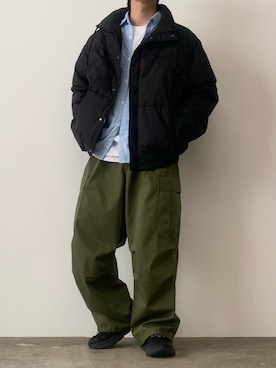 「PRO CLUB （プロクラブ）のアイテム（トップス）」を使った、mikiさん（メンズ・170cm）の冬コーディネート