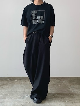 「Theater code（シアターコード）のアイテム」を使った、mikiさん（メンズ・170cm）の夏コーディネート