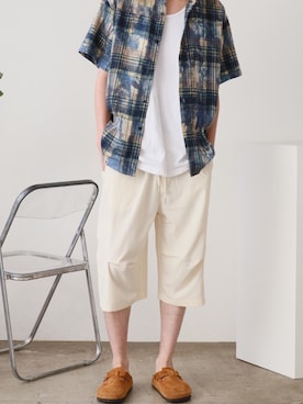「アイテム（パンツ）」を使った、mikiさん（メンズ・178cm）の夏コーディネート