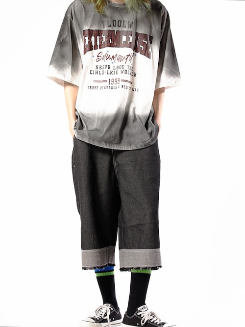 ルブロ ルブレフ グラデーションTシャツ セール】Crew Neck Gradation T-Shirt/クルーネック