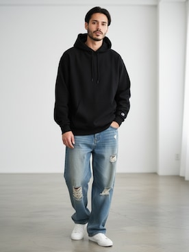 「Theater code（シアターコード）のアイテム」を使った、mikiさん（メンズ・178cm）の春コーディネート