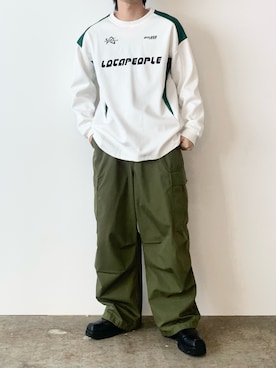 「Theater code（シアターコード）のアイテム（スウェット）」を使った、mikiさん（メンズ・170cm）の春コーディネート