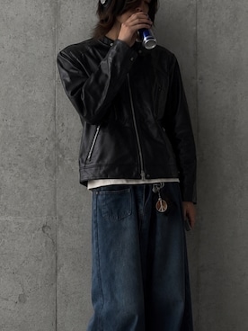 「Schott(ショット)のアイテム(ジャケット/アウター)」を使った、mikiさん(メンズ・178cm)の秋コーディネート