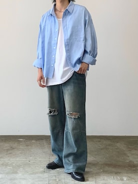 「Theater code（シアターコード）のアイテム」を使った、mikiさん（メンズ・170cm）の秋コーディネート