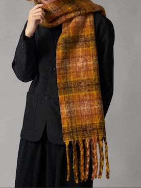 「アイテム（マフラー）」を使った、mikiさん（メンズ・178cm）の秋コーディネート