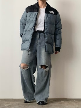 「Theater code（シアターコード）のアイテム（パンツ）」を使った、mikiさん（メンズ・170cm）の冬コーディネート