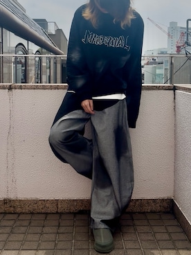 「アイテム（スウェット）」を使った、mikiさん（メンズ・178cm・20代）の夏コーディネート
