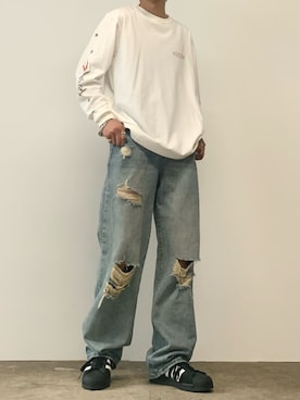 「ROARK REVIVAL（ロアークリバイバル）のアイテム」を使った、mikiさん（メンズ・170cm）の秋コーディネート