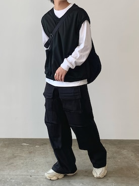 「Theater code（シアターコード）のアイテム」を使った、mikiさん（メンズ・170cm）の春コーディネート