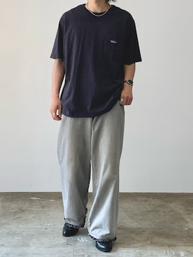 「EDWIN（エドウィン）のアイテム」を使った、mikiさん（メンズ・170cm）の夏コーディネート