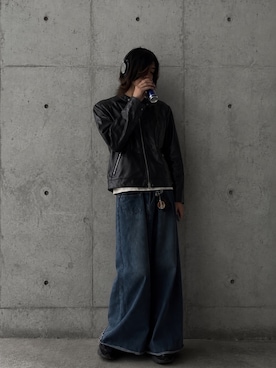 「Schott(ショット)のアイテム(ジャケット/アウター)」を使った、mikiさん(メンズ・178cm)の秋コーディネート