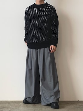 「Theater code（シアターコード）のアイテム」を使った、mikiさん（メンズ・170cm）の春コーディネート