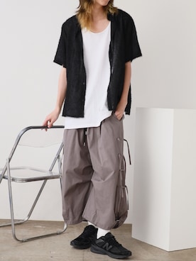 「アイテム（シャツ/ブラウス）」を使った、mikiさん（メンズ・178cm）の夏コーディネート