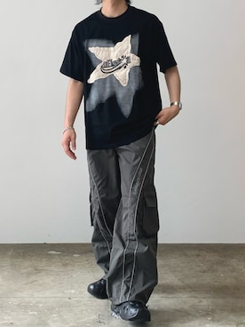 「Theater code（シアターコード）のアイテム」を使った、mikiさん（メンズ・170cm）の夏コーディネート