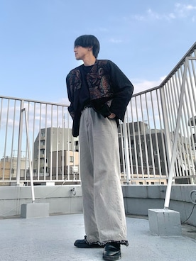 「EDWIN（エドウィン）のアイテム」を使った、mikiさん（メンズ・170cm）の春コーディネート
