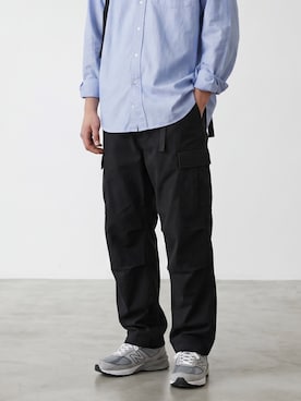 「Gramicci（グラミチ）のGramicci/グラミチ Gramicci PANT パンツ グラミチパンツ テーパード コットン ユニセックス 2026年 夏 夏服 秋服（チノパンツ、ブラック系）」を使った、mikiさん（メンズ・178cm）の夏コーディネート