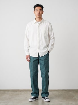 「FRUIT OF THE LOOM（フルーツオブザルーム）のアイテム」を使った、mikiさん（メンズ・178cm）の夏コーディネート
