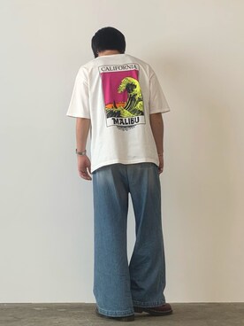 「みんなの白Tフェス」｜「アイテム（ブーツ）」を使った、mikiさん（メンズ・170cm）の夏コーディネート