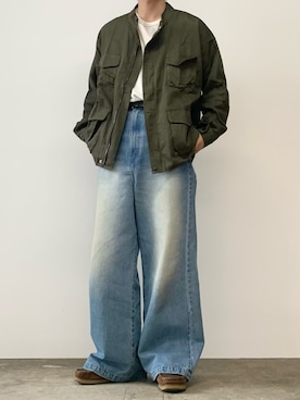 「Theater code（シアターコード）のアイテム（ブルゾン）」を使った、mikiさん（メンズ・170cm）の秋コーディネート