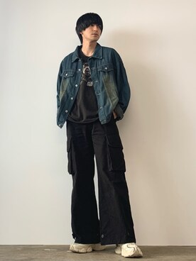 「Theater code（シアターコード）のアイテム（ジャケット/アウター）」を使った、mikiさん（メンズ・170cm）の秋コーディネート