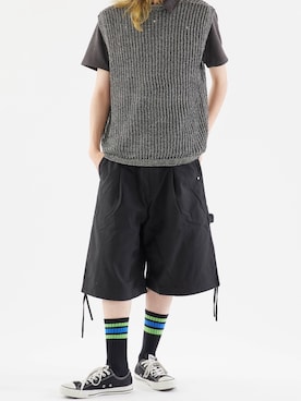「アイテム（ベスト）」を使った、mikiさん（メンズ・178cm・20代）の夏コーディネート