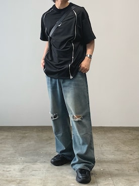「Theater code（シアターコード）のアイテム」を使った、mikiさん（メンズ・170cm）の夏コーディネート