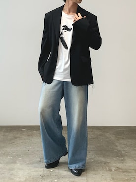 「Theater code（シアターコード）のアイテム」を使った、mikiさん（メンズ・170cm）の春コーディネート