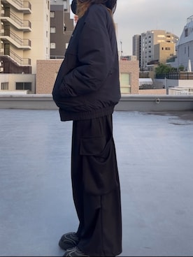 「アイテム（スウェットパンツ）」を使った、mikiさん（メンズ・178cm）の秋コーディネート