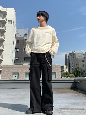 「CLEL（クレイル）のアイテム」を使った、mikiさん（メンズ・170cm）の夏コーディネート