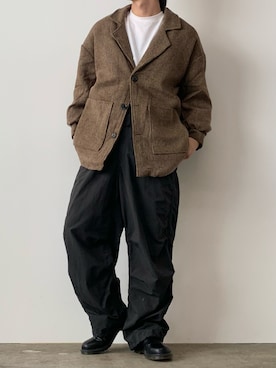「Theater code（シアターコード）のアイテム（ジャケット/アウター）」を使った、mikiさん（メンズ・170cm）の冬コーディネート