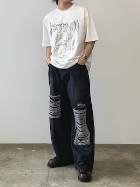 「Theater code（シアターコード）のアイテム」を使った、mikiさん（メンズ・170cm）の夏コーディネート