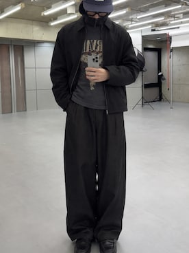 「BRIXTON(ブリクストン)のアイテム」を使った、mikiさん(メンズ・178cm)の秋コーディネート