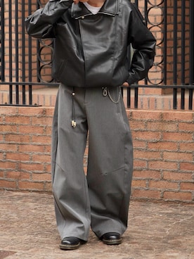 「Theater code（シアターコード）のアイテム」を使った、mikiさん（メンズ・178cm）の冬コーディネート