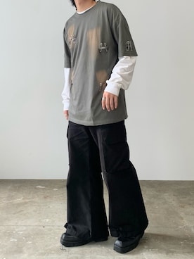 「Theater code（シアターコード）のアイテム」を使った、mikiさん（メンズ・170cm）の春コーディネート
