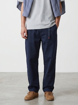 「Gramicci（グラミチ）のGramicci/グラミチ Gramicci PANT パンツ グラミチパンツ テーパード コットン ユニセックス 2026年 夏 夏服 秋服（チノパンツ、ブルー系）」を使った、mikiさん（メンズ・178cm）の夏コーディネート
