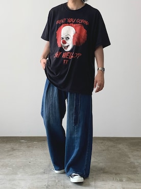 「Theater code（シアターコード）のアイテム」を使った、mikiさん（メンズ・170cm）の夏コーディネート