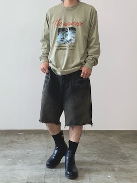 「Theater code（シアターコード）のアイテム」を使った、mikiさん（メンズ・170cm）の夏コーディネート