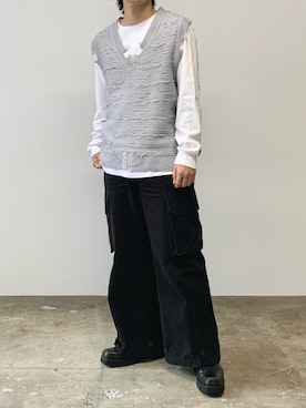 「Theater code（シアターコード）のアイテム」を使った、mikiさん（メンズ・170cm）の春コーディネート
