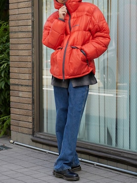「アイテム（ダウンジャケット/コート）」を使った、mikiさん（メンズ・178cm）の秋コーディネート