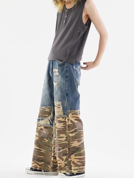 「Theater code（シアターコード）のアイテム（パンツ）」を使った、mikiさん（メンズ・178cm）の夏コーディネート