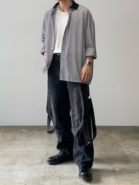 「Theater code（シアターコード）のアイテム」を使った、mikiさん（メンズ・170cm）の夏コーディネート