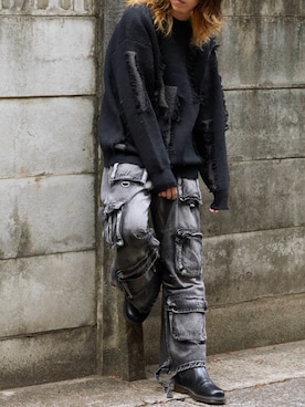 「Theater code（シアターコード）のアイテム」を使った、mikiさん（メンズ・178cm）の秋コーディネート