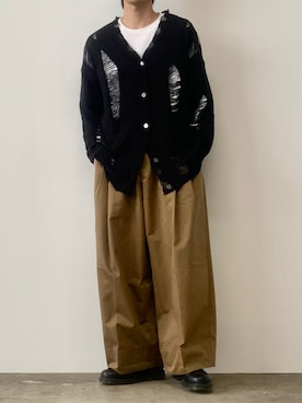 「Dr. Martens（ドクターマーチン）のアイテム（ブーツ）」を使った、mikiさん（メンズ・170cm）の冬コーディネート