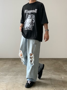「Theater code（シアターコード）のアイテム」を使った、mikiさん（メンズ・170cm）の夏コーディネート