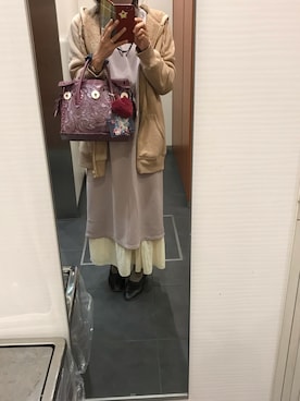 「cava cava（サヴァサヴァ）のアイテム（スリッポン）」を使った、ワカメさん（レディース・158cm）の秋コーディネート