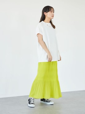 「Handmade（ハンドメイド）のアイテム」を使った、Aina Kitagawaさん（レディース・159cm）の夏コーディネート