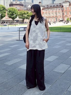 「Green　Parks（グリーンパークス）のアイテム」を使った、Aina Kitagawaさん（レディース・159cm）の夏コーディネート