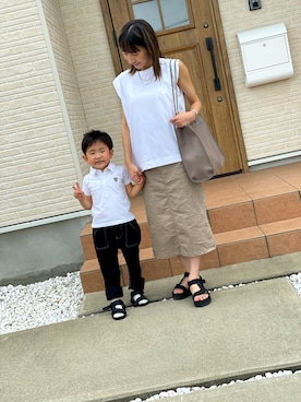 「西松屋（ニシマツヤ）のアイテム」を使った、reichelさん（レディース・148cm・20代）の夏コーディネート