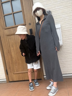 「アイテム（スウェットパンツ）」を使った、reichelさん（レディース・150cm）の秋コーディネート